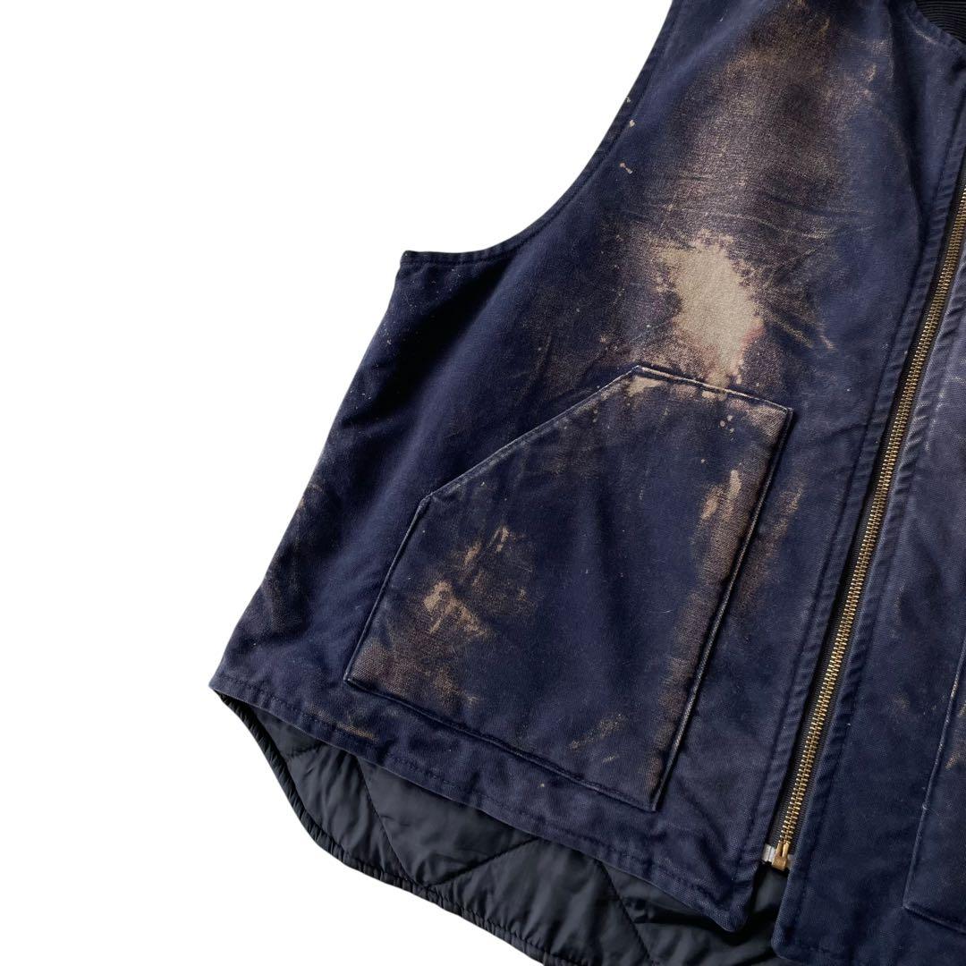 鬼フェード 雰囲気極上 カーハート ネイビー ダックベスト 90s~