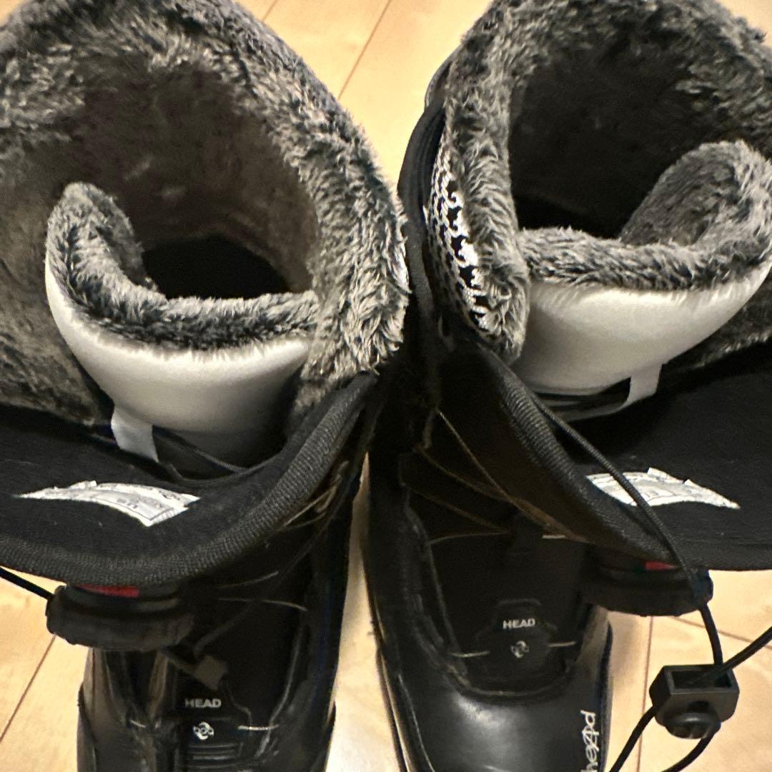 美品　HEAD ダイヤル式　スノーボードブーツ(女性用) 黒