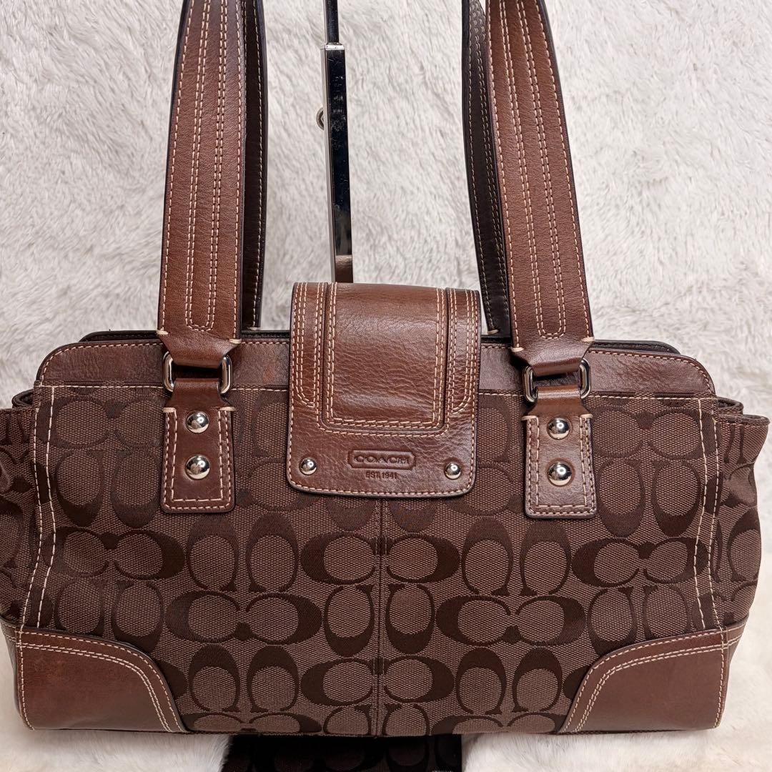 バッグ Vintage Coach One Shoulder Bag Turn Lock