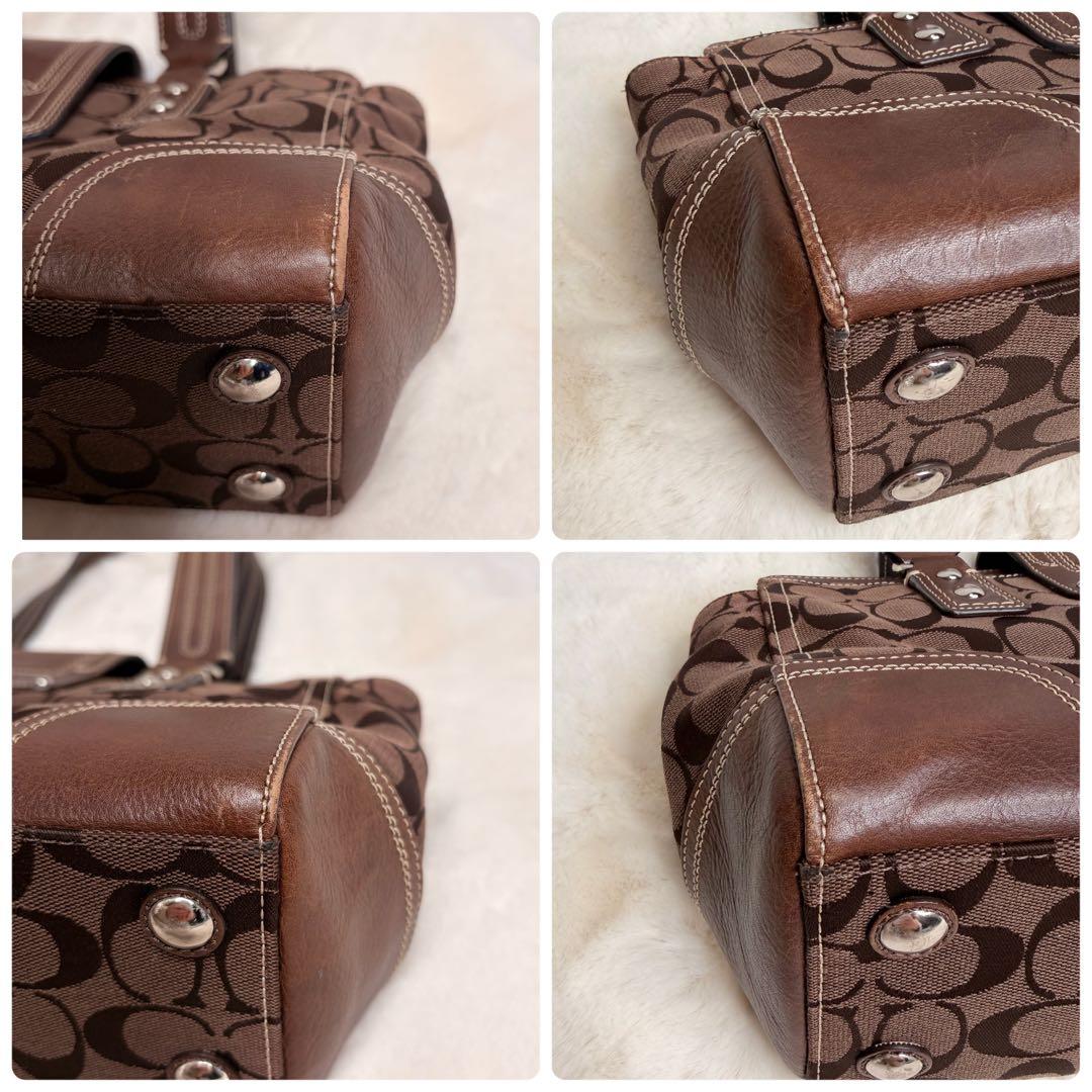 バッグ Vintage Coach One Shoulder Bag Turn Lock