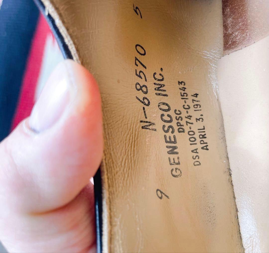 希少70s US NAVY サービスシューズ 1974年ヴィンテージ