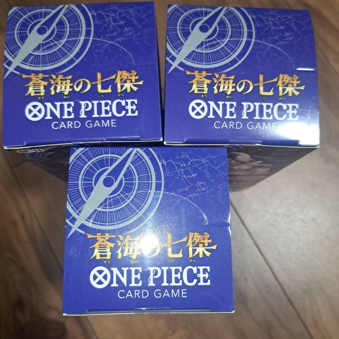 ワンピースカードゲーム 蒼海の七傑　３BOX　テープ付き