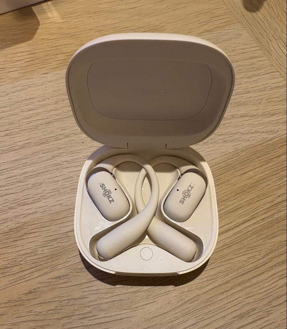 Shokz OpenFit 2 ワイヤレスイヤホン ホワイト