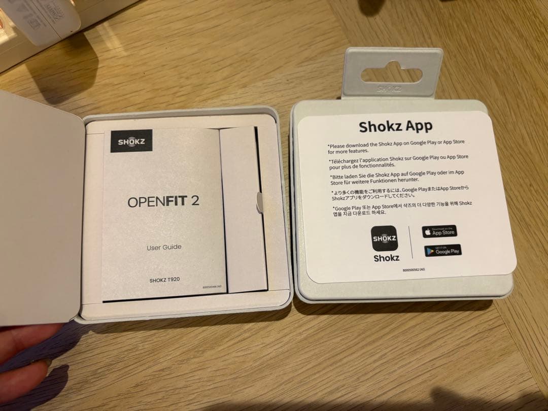 Shokz OpenFit 2 ワイヤレスイヤホン ホワイト