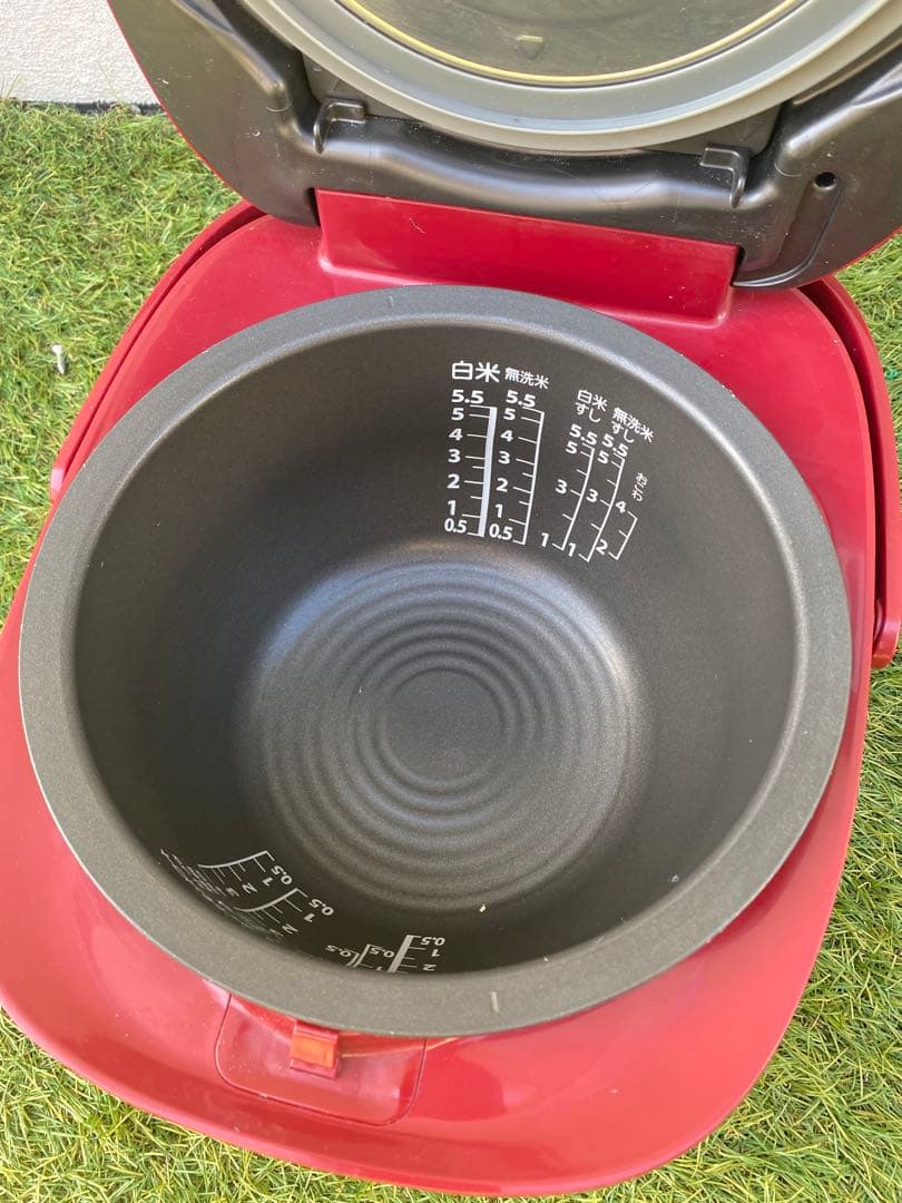 TOSHIBA 炊飯器 RC-10VRN 赤