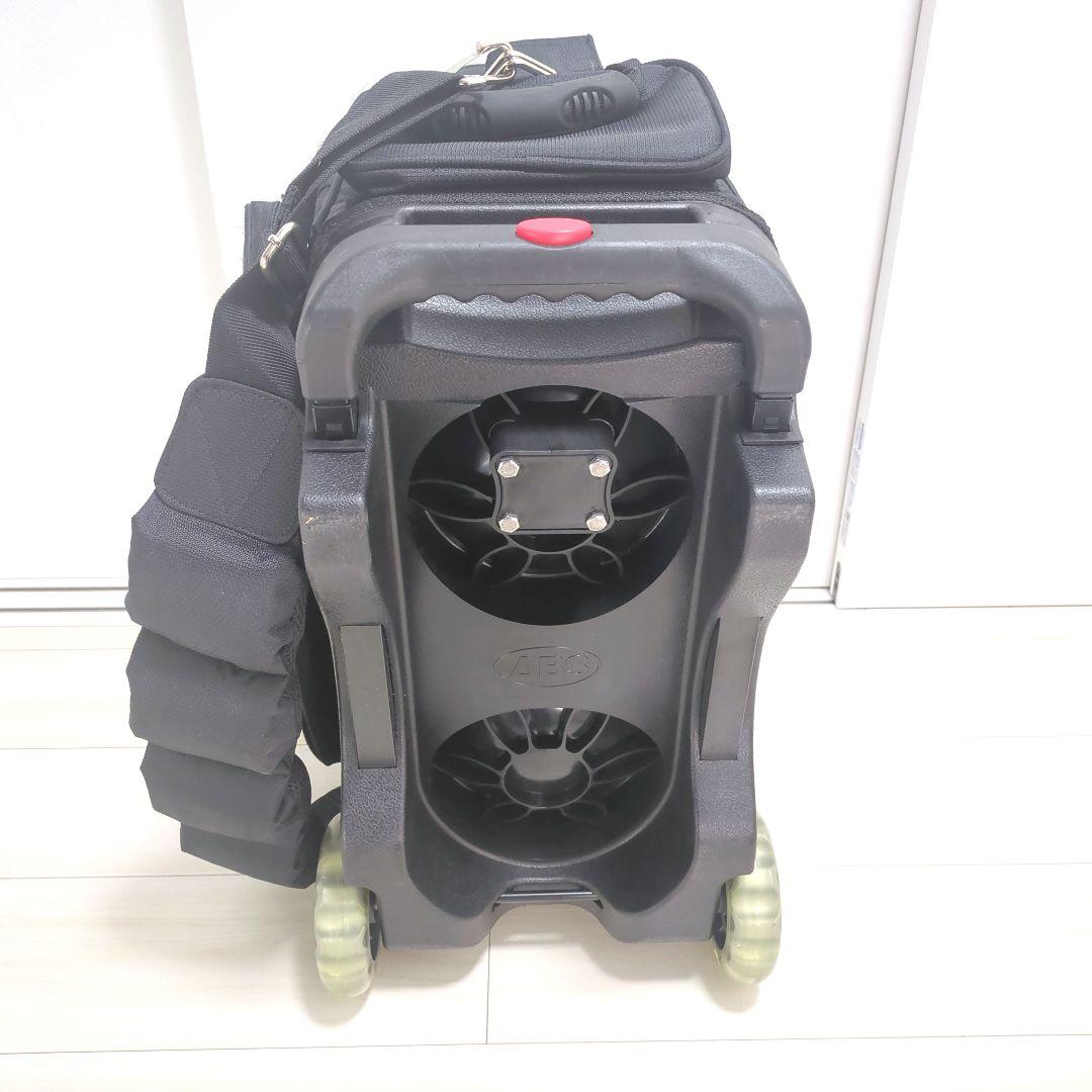 ABS PRO・am ボウリングバッグ 2個用 3way キャリーブラック