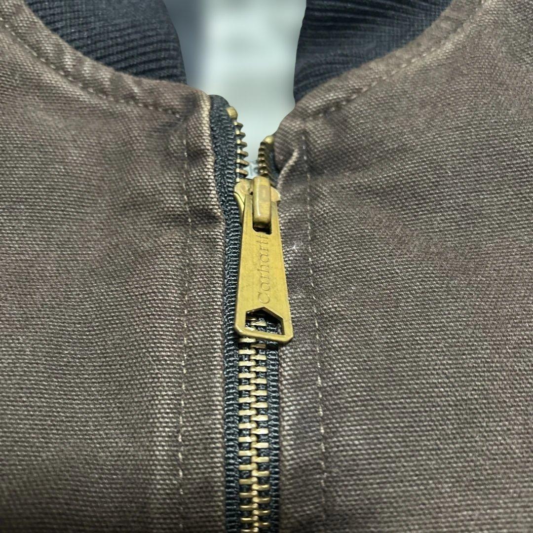 Carhartt ブラウン ジップアップキルティングベスト