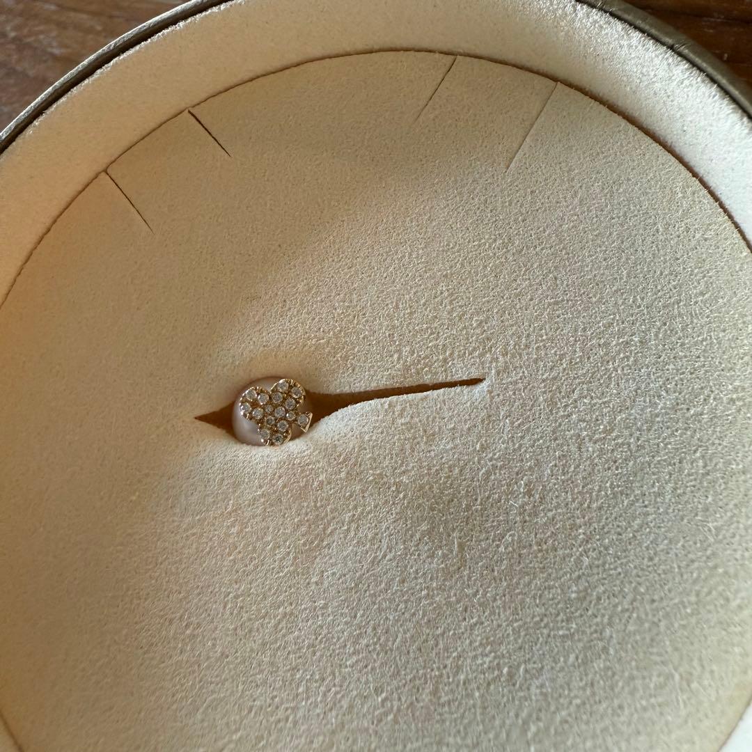 アーカー 18Kイエローゴールド/ダイヤ/アコヤパール マーチ（クラブ） ピアス