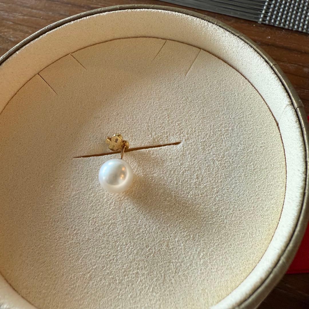 アーカー 18Kイエローゴールド/ダイヤ/アコヤパール マーチ（クラブ） ピアス