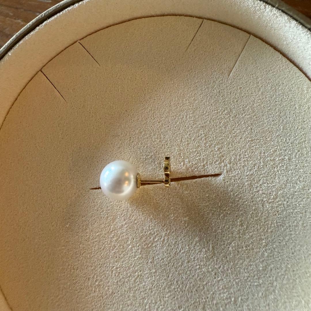 アーカー 18Kイエローゴールド/ダイヤ/アコヤパール マーチ（クラブ） ピアス