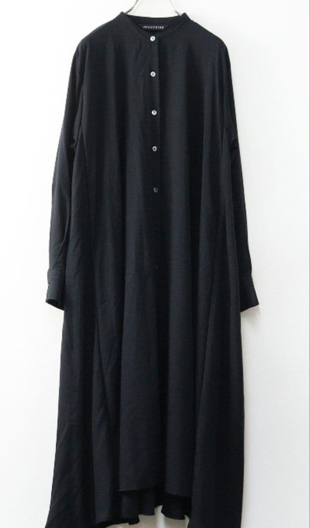 ミズイロインド スタンドカラーワンピース