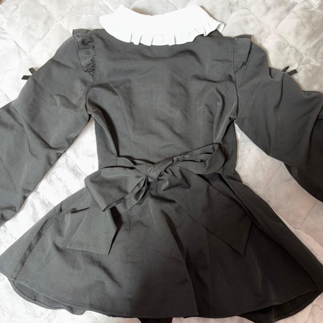 Secret Honey 袖スリットレースフリルセットアップ