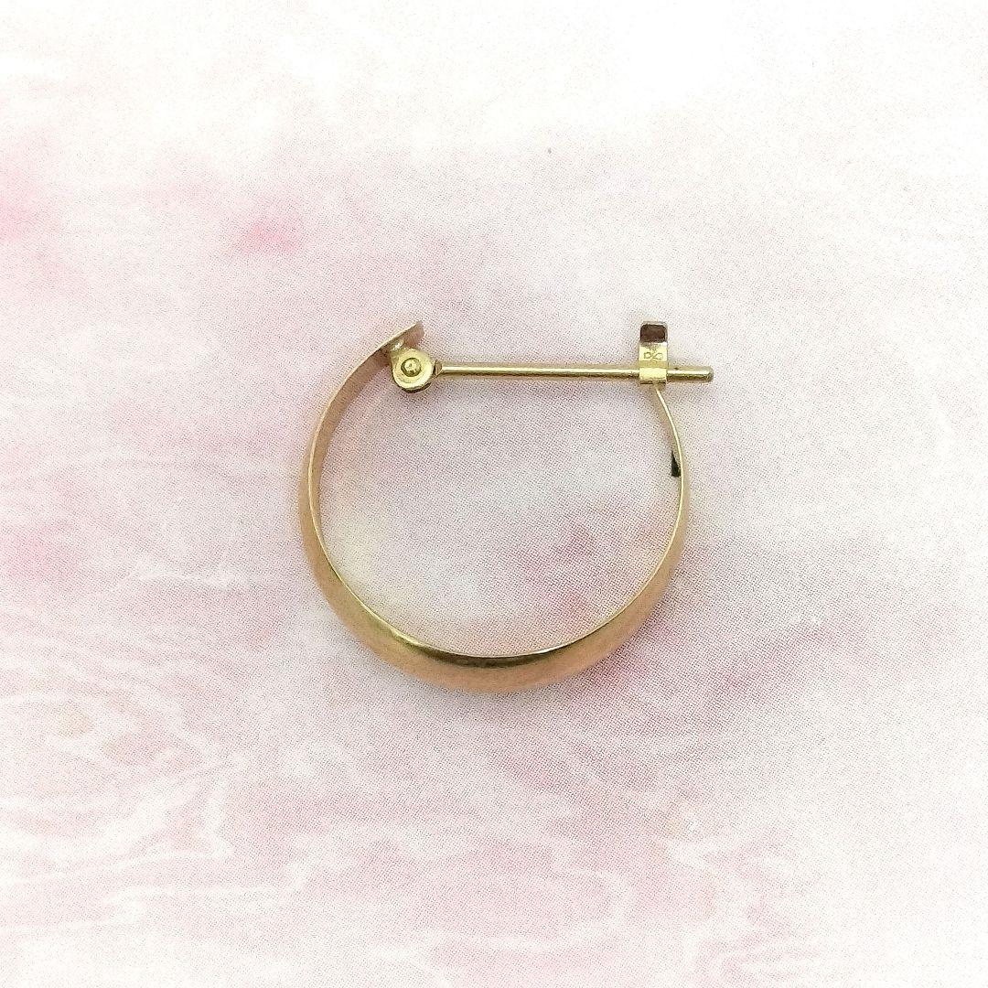 K18 ゴールド スナップワッカ ピアス シングル ピアス 片耳用 ユニセックス