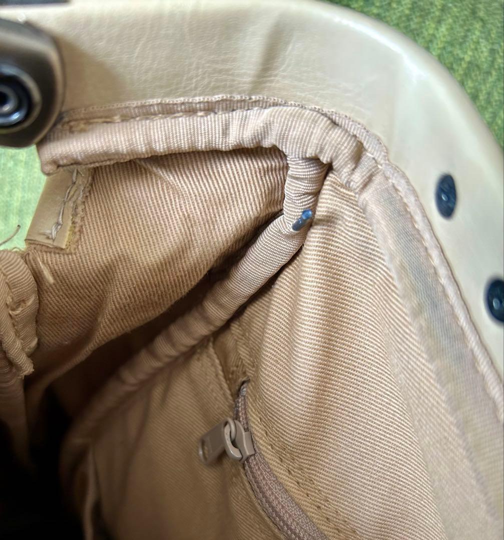 レア色　YOUTA 豊岡鞄 ダレス　木手　縦型L ライトベージュ　男女兼用