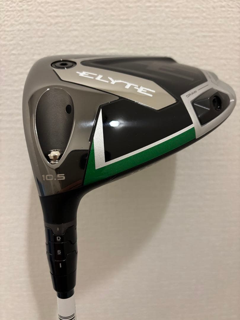 【ほぼ新品未使用 レフティ】キャロウェイ ELYTE ドライバー 純正シャフトS
