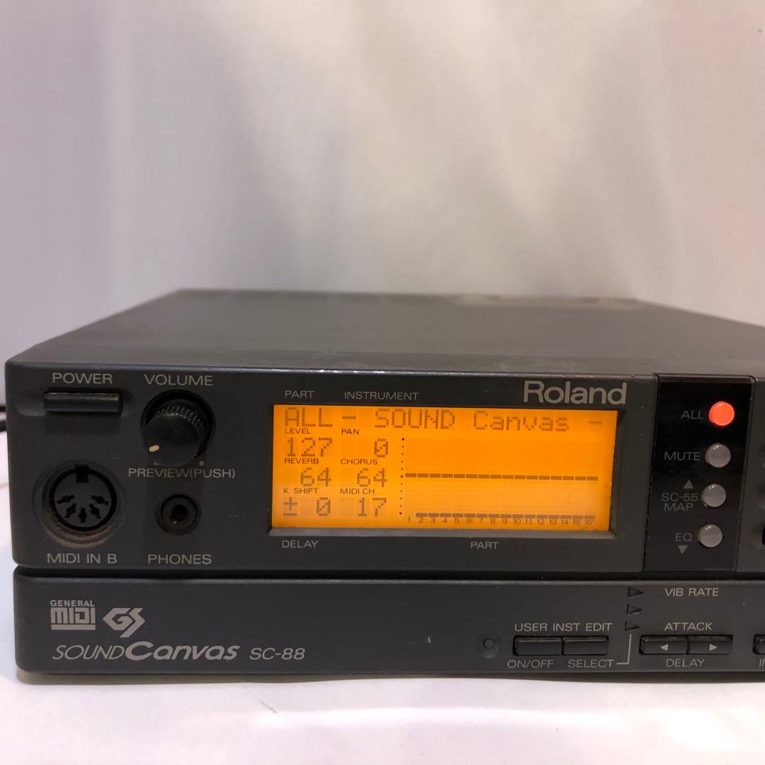 Roland SOUND Canvas SC-88 MIDI 音源 通電確認済み