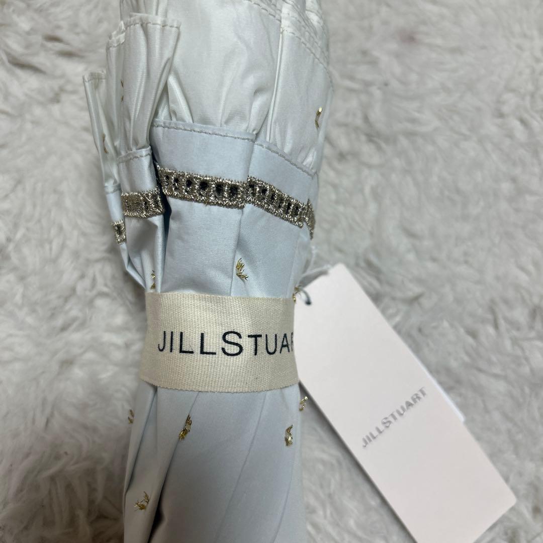 新品ジルスチュアート　晴雨兼用　日傘　楽折り　一級遮光コンパクト傘