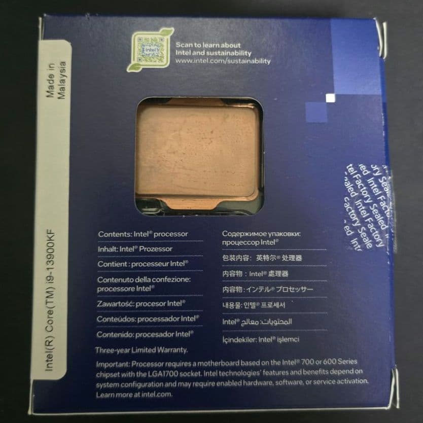 動作品　Intel Core i9 13900KF LGA1700