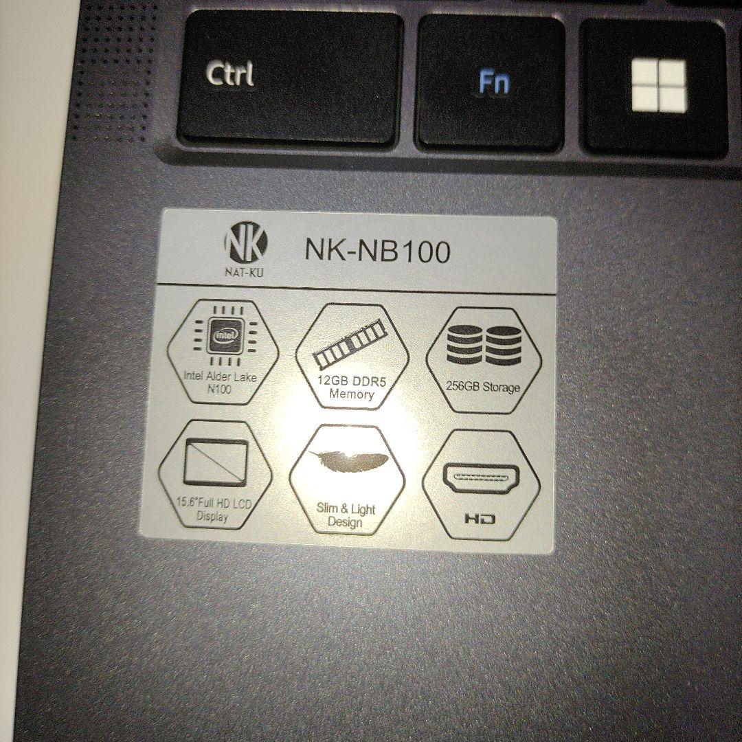 NAT-KU 15.6インチ RAM12GB ROM256 SSD N100搭載