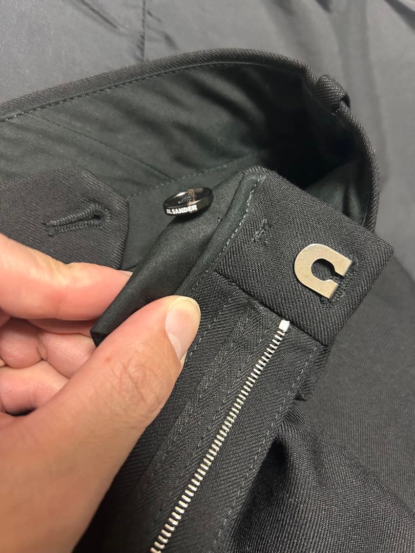 松*造様 JIL SANDER 20SS テーパード スラックス パンツ ブラッ