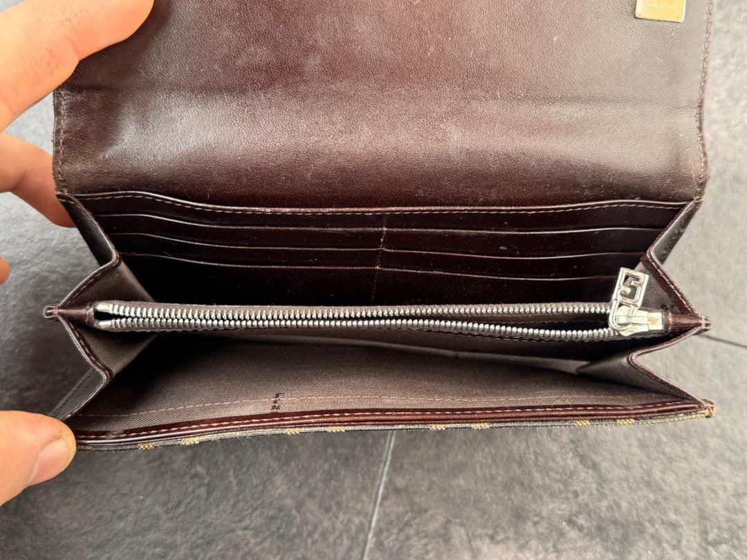 FENDI フェンディ ズッカ柄 長財布 ブラウン 正規品 ヴィンテージ