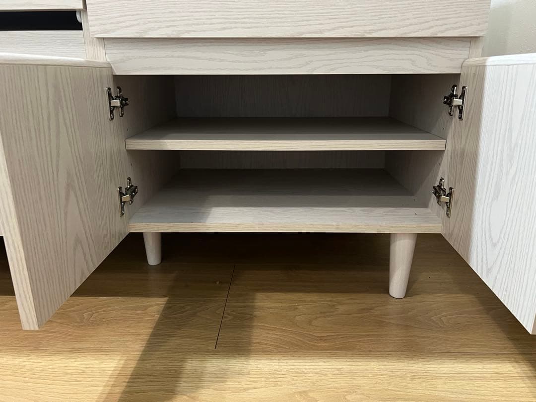 LOWYA キッチン棚収納　ホワイトウォッシュ