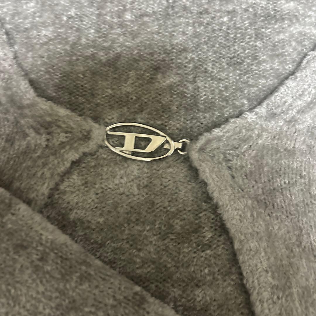 DIESEL グレー カーディガン　キラキラ