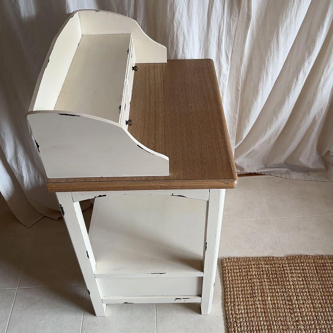 美品　フレンチカントリー　シャビーシック　コンソール　サイドテーブル　飾り棚