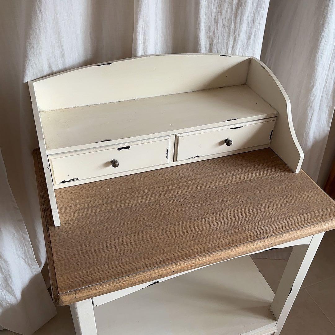 美品　フレンチカントリー　シャビーシック　コンソール　サイドテーブル　飾り棚