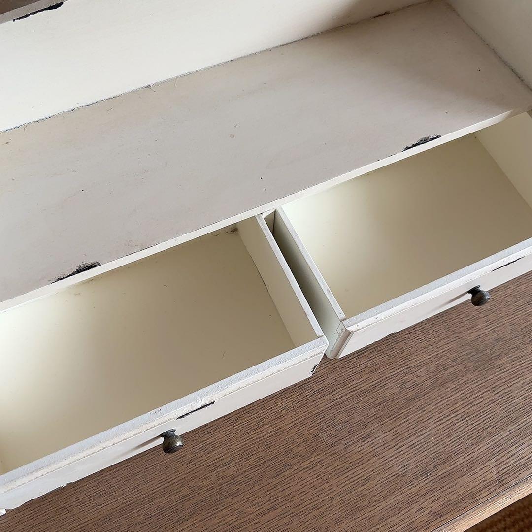 美品　フレンチカントリー　シャビーシック　コンソール　サイドテーブル　飾り棚