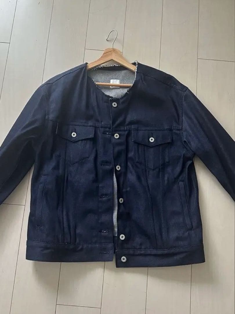 デニム　ノーカラージャケット/spick and span スピックアンドスパン