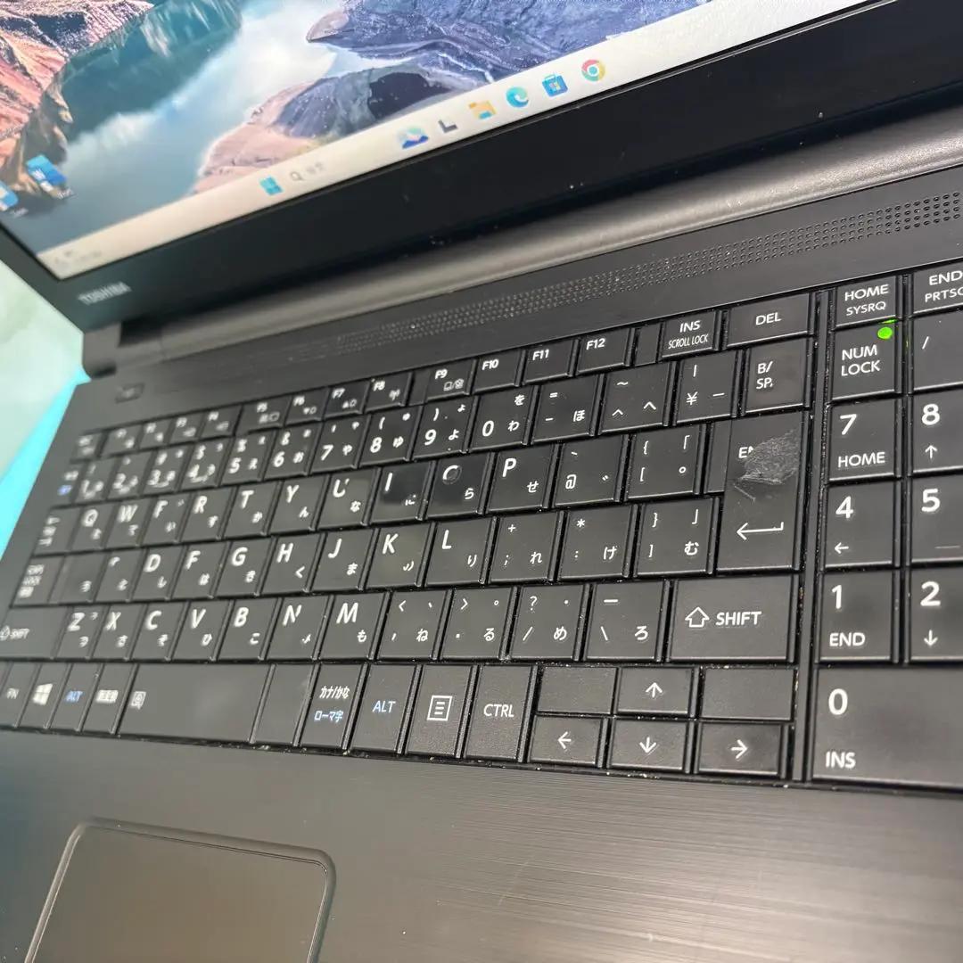 全動作確認済み！オフィス付★東芝ノートPC★win11★爆速SSD★メモリ8G★