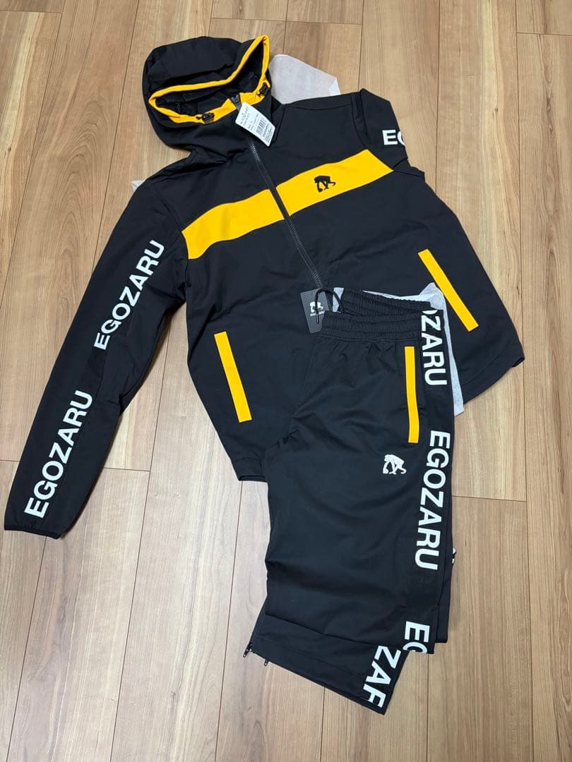 EGOZARU ウォームアップウェアセット ブラック/イエロー