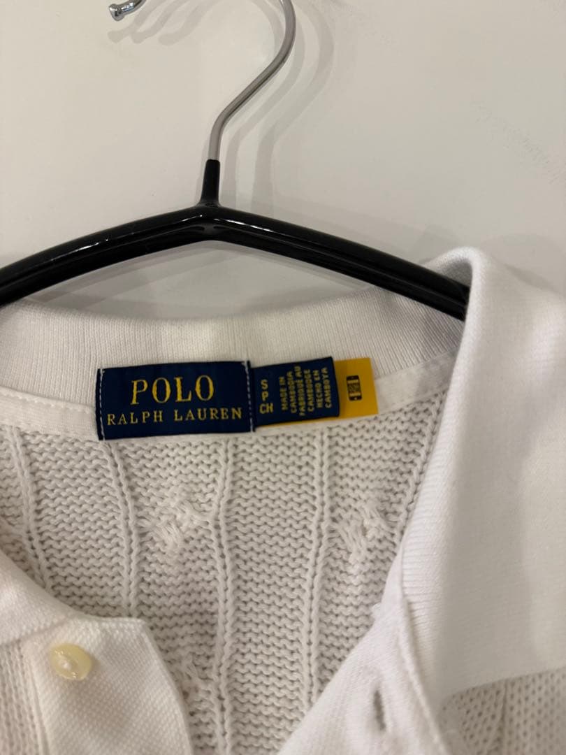 ラルフローレン　ケーブルニット ポロシャツ
