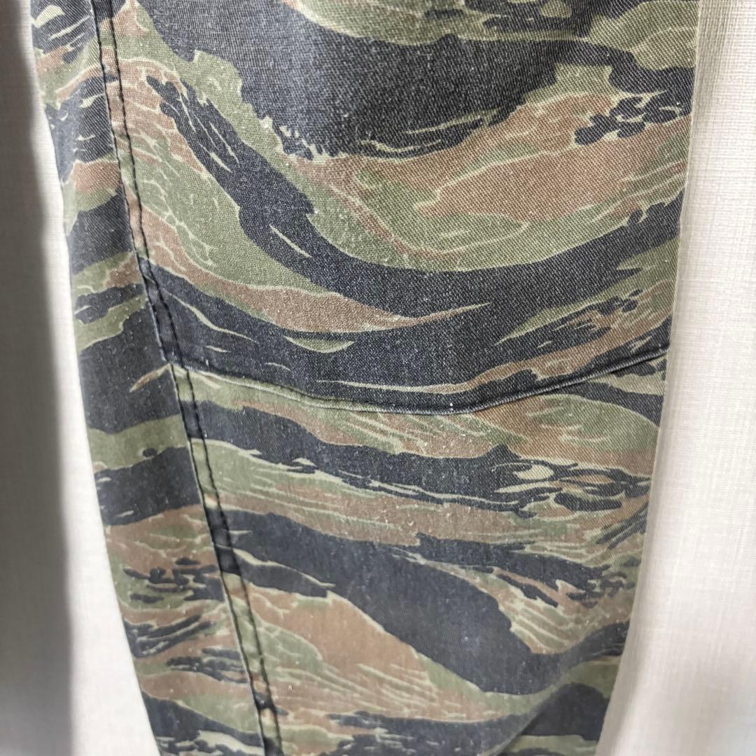 80s 米軍 タイガーストライプ カーゴパンツ 32 実物　官給品