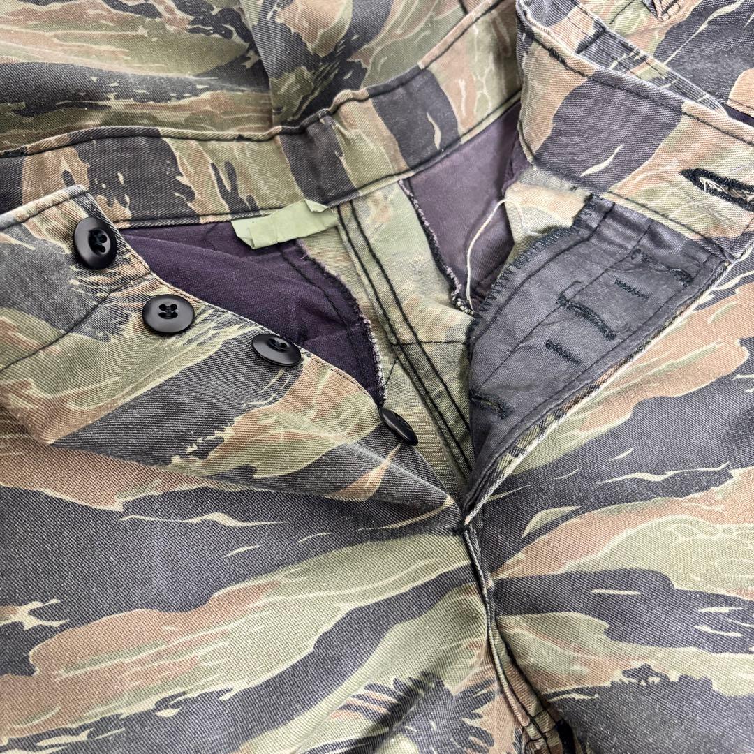 80s 米軍 タイガーストライプ カーゴパンツ 32 実物　官給品
