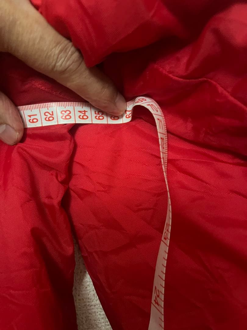 supreme×champion インナーボアナイロンジャケット赤