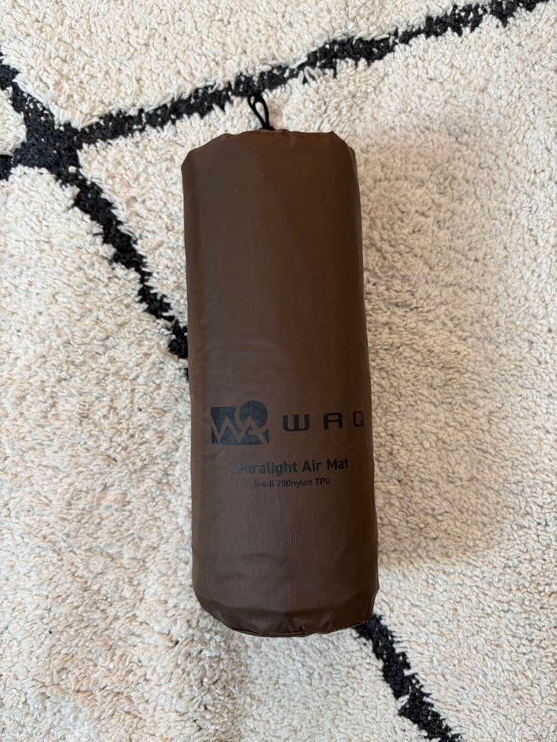 WAQ ウルトラライトエアマット　スクエア　タン r値7.0