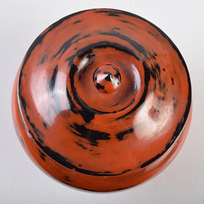 専用　茶道具　青紫園造　根来塗　正倉院御物薬壷形　茶入　共箱　M　R9456