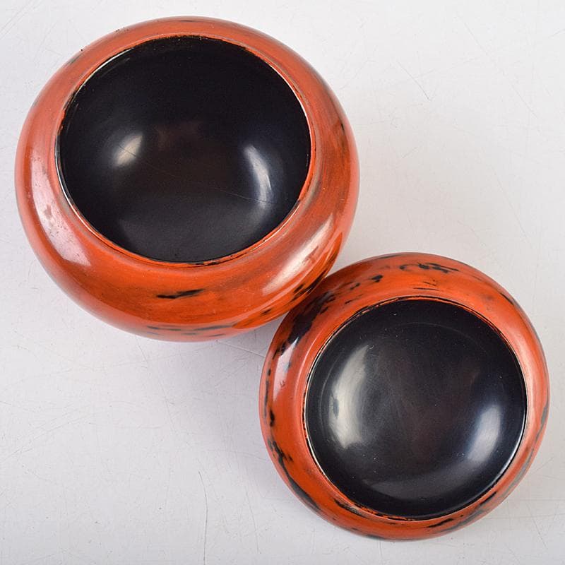 専用　茶道具　青紫園造　根来塗　正倉院御物薬壷形　茶入　共箱　M　R9456