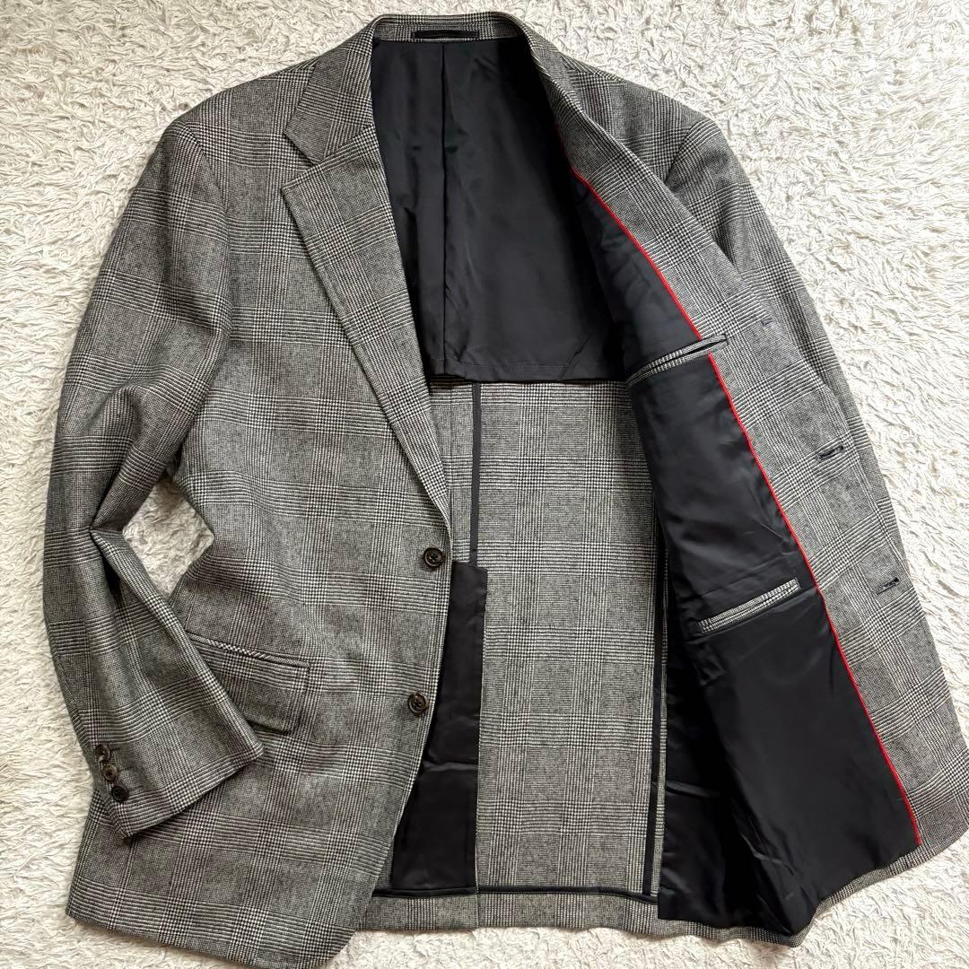 ★希少 XLサイズ★ J.PRESS テーラードジャケット グレンチェック 灰色