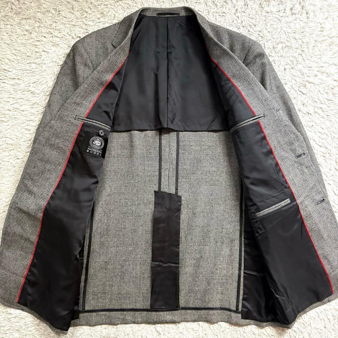 ★希少 XLサイズ★ J.PRESS テーラードジャケット グレンチェック 灰色