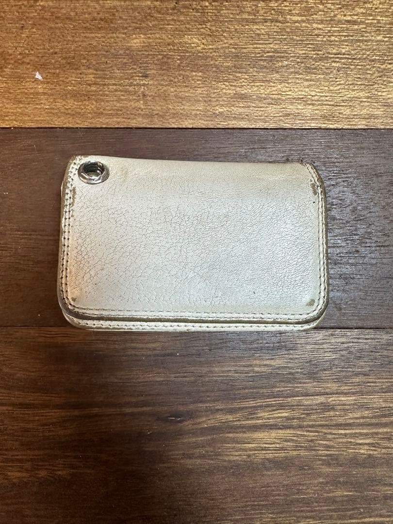 chromehearts クロムハーツ†名刺入れ カードケース†ホワイトレザー†
