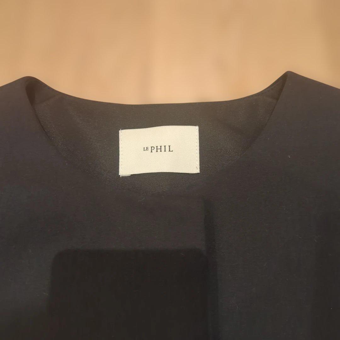 ルフィル ダブルクロスペプラムジレ ブラック