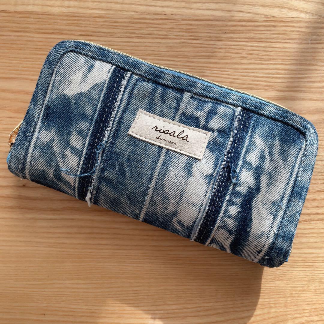ともとも デニム リメイク 長財布