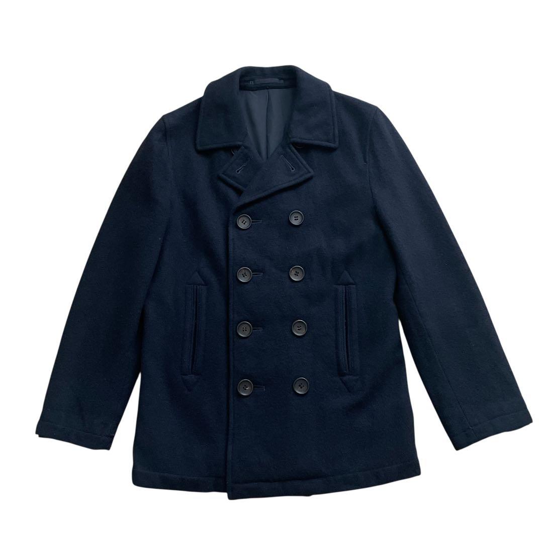 美品 コムデギャルソンオム ピーコート HN-C017 AD2004 ブラックS