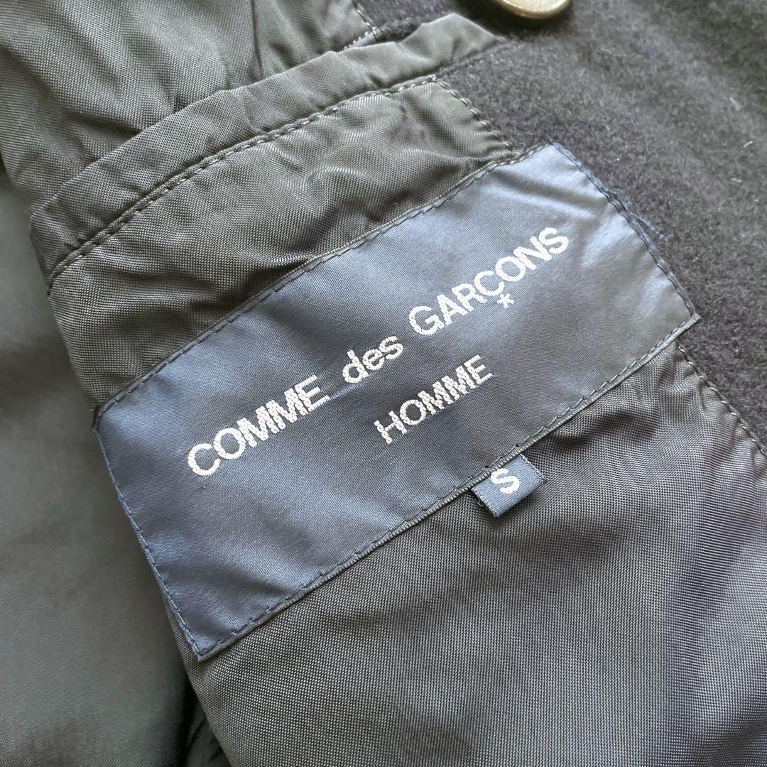 美品 コムデギャルソンオム ピーコート HN-C017 AD2004 ブラックS