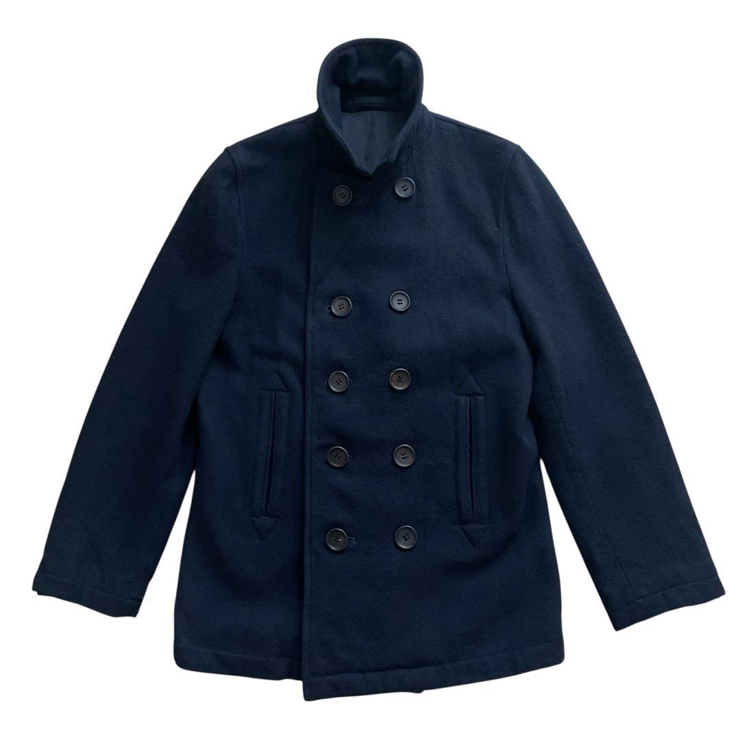 美品 コムデギャルソンオム ピーコート HN-C017 AD2004 ブラックS