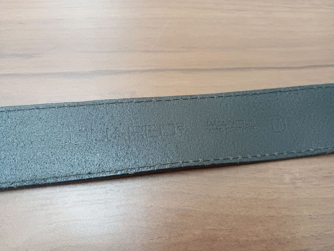 ディースクエアード　I LOVE BEER ベルト 黒 レザー　メンズ