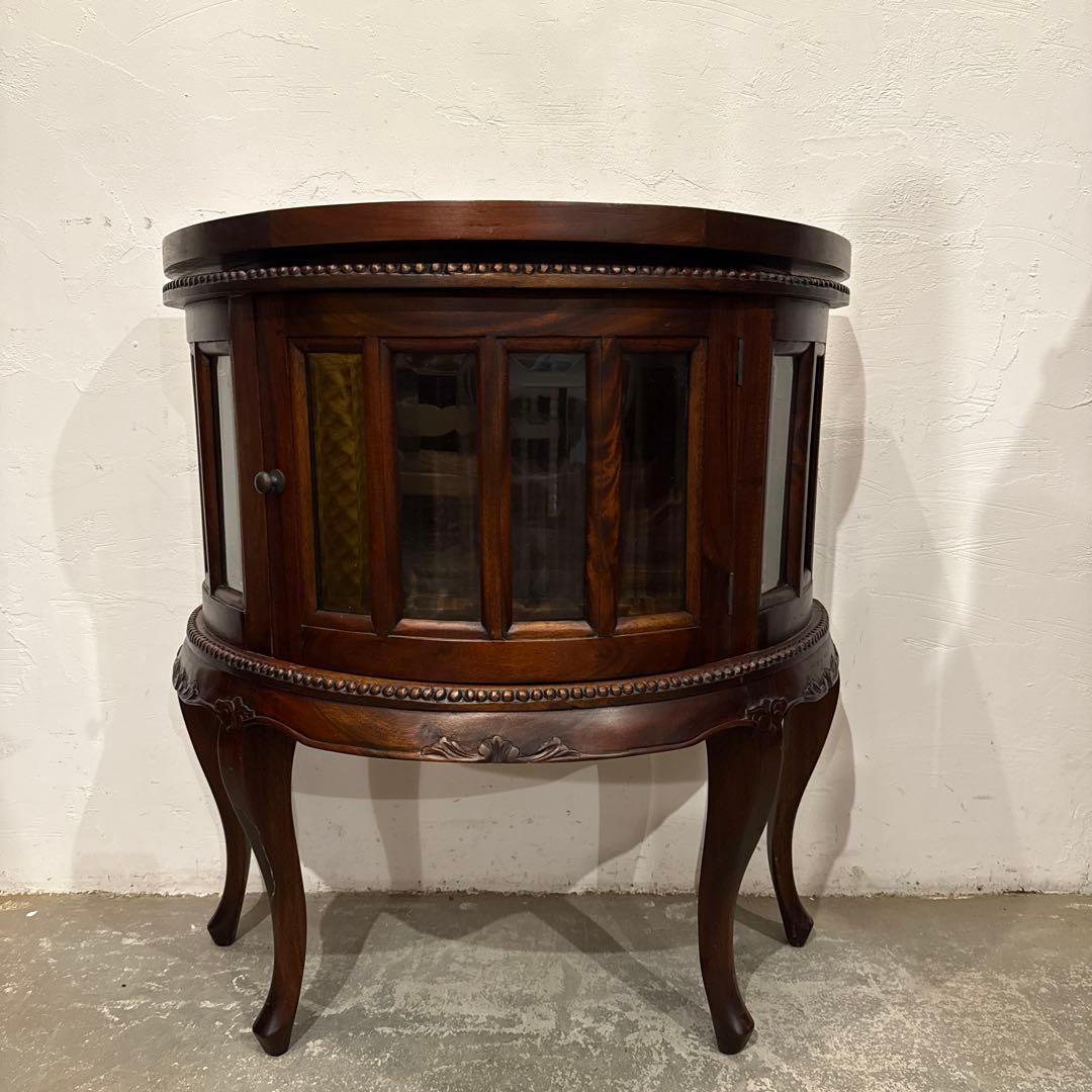 年末年始saleヴィンテージ　ガラス　キャビネット